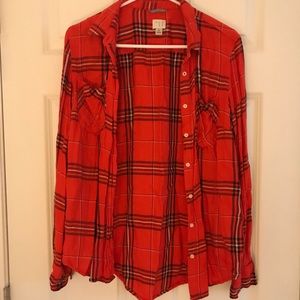 plaid shirt